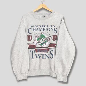 Vintage 1991 Minnesota Twins World Series Champions Crewneck Sweatshirt, MLB Tee